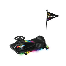 auto elettrica razor crazy cart shift lightshow lithium nero [20173803]