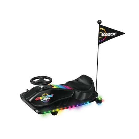 auto elettrica razor crazy cart shift lightshow lithium nero [20173803]
