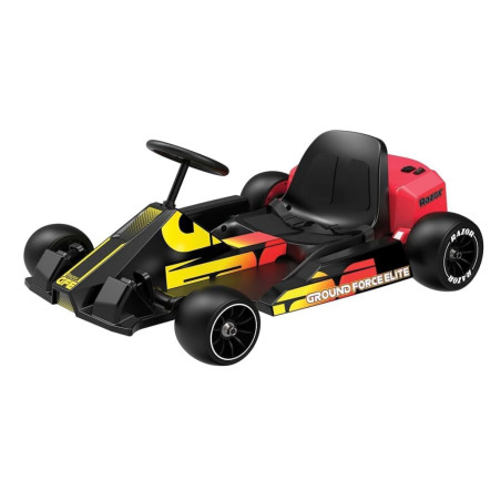 gokart elettrico razor ground force elite nero/rosso [25173865]