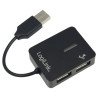 Hub usb logilink "smile" 4 porte nero [ua0139]