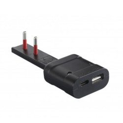 spina italiana rosi ultrapiatta usb a/c 10a 20w nero