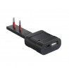 spina italiana rosi ultrapiatta usb a/c 10a 20w nero