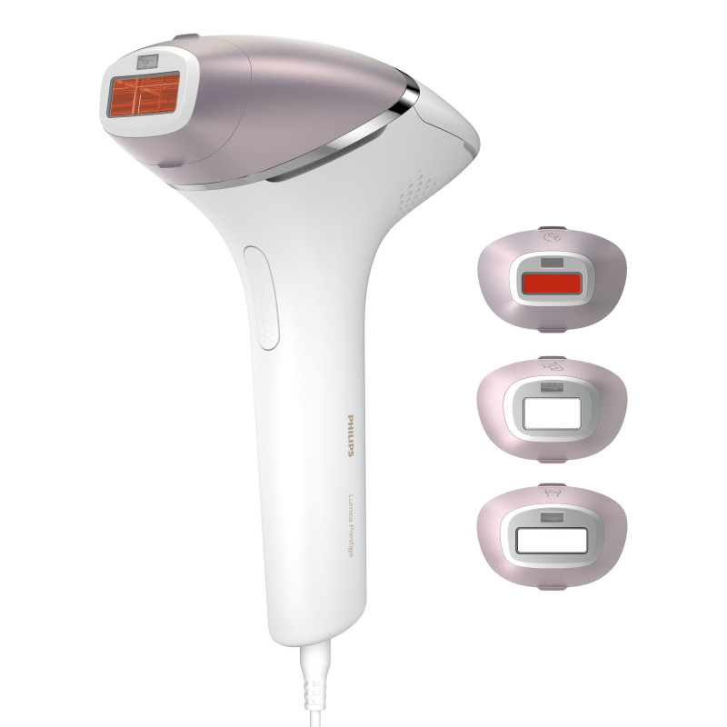 epilatore a luce pulsata philips lumea prestige bri947/00 bianco/rosa