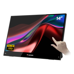 monitor touch 14" verbatim full hd 1920x1080 10ms classe a nero