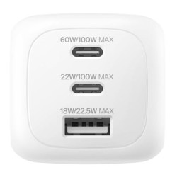 alimentatore da rete belkin boostcharge pro 100w bianco [wch016hqwh]