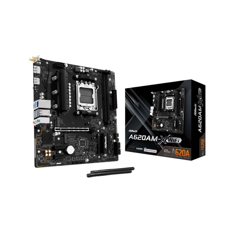 scheda madre amd asrock a620am-x am5 atx 2x ddr5 [90-mxbsu-a0uayz]