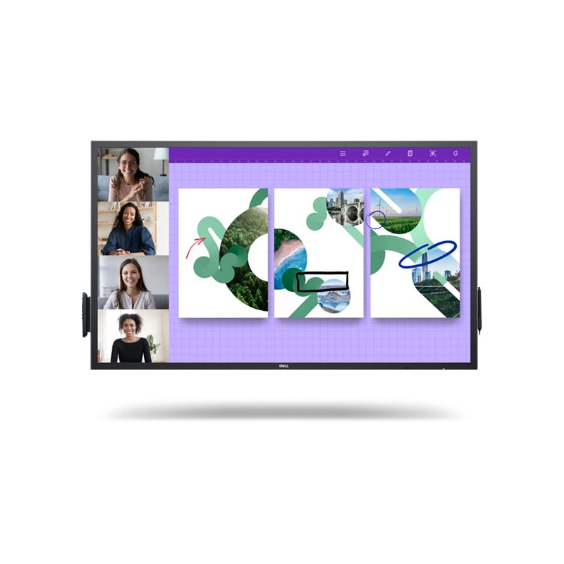 monitor lcd 55'' dell p5524qt touchscreen 4k ultra hd/9ms/classe