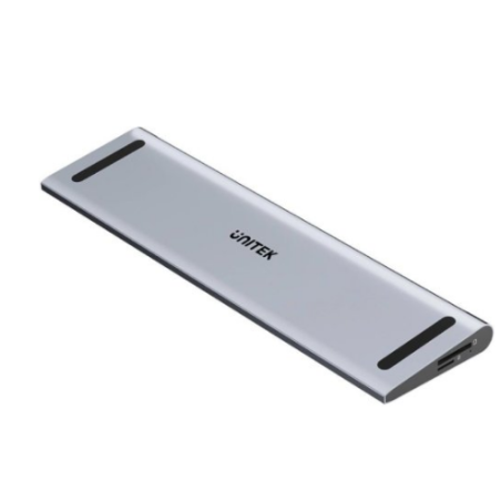 docking station kvm unitek uhub15 kvm usb-c 4k 100w grigio [d1106agy01]