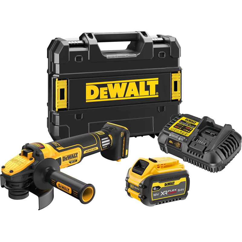 smerigliatrice angolare dewalt 125mm xr 18v nero/giallo [dcg409vst1-qw]