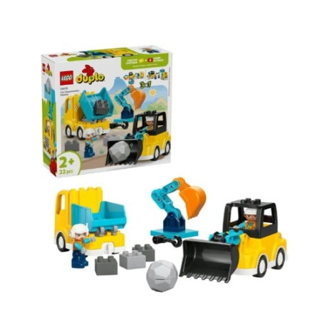 kit di costruzione lego duplo town 10475 veicoli da costruzione 3in1
