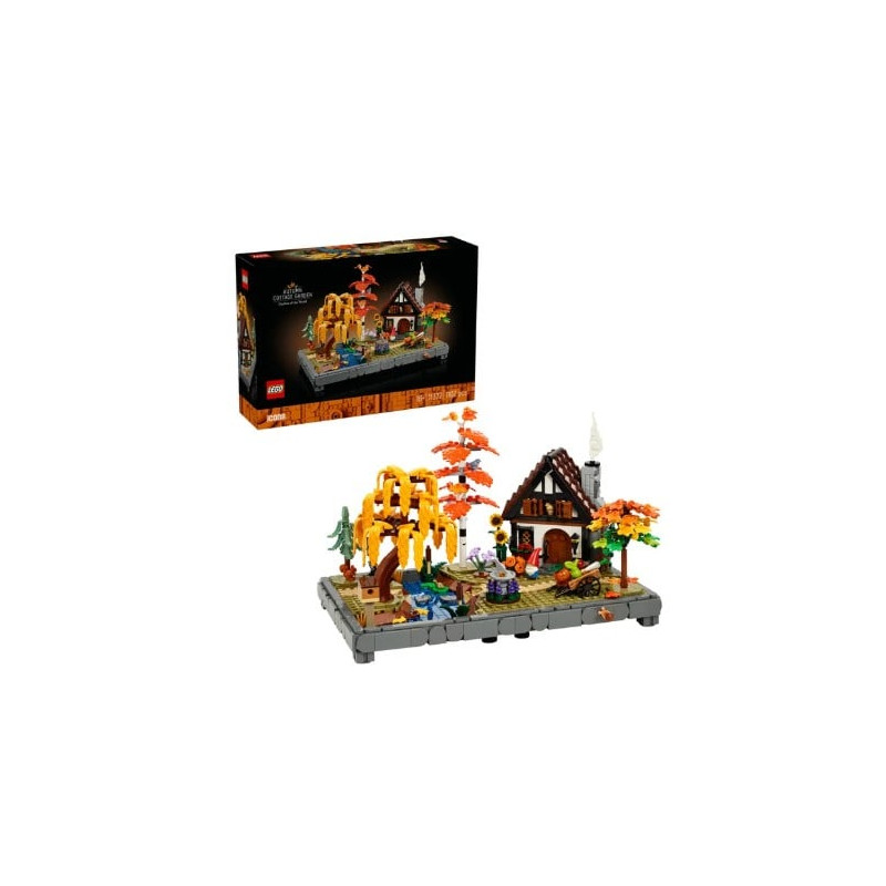 kit di costruzione lego icons 11372 giardino autunnale multicolore