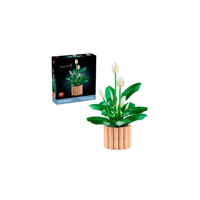 kit di costruzione lego botanicals 11504 giglio della pace multicolore