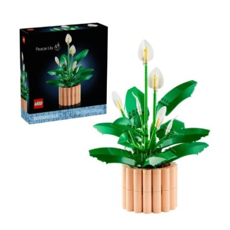kit di costruzione lego botanicals 11504 giglio della pace multicolore