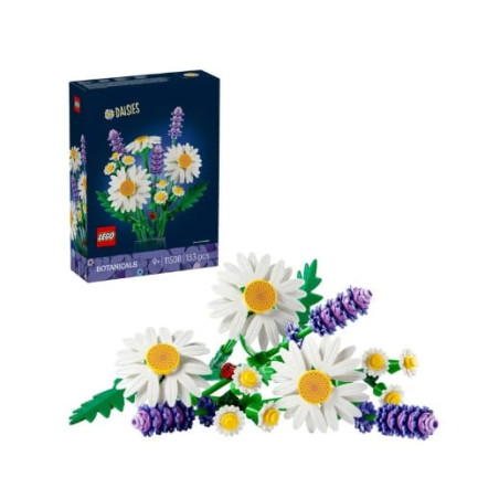 kit di costruzione lego botanicals 11508 margherite multicolore 133pz