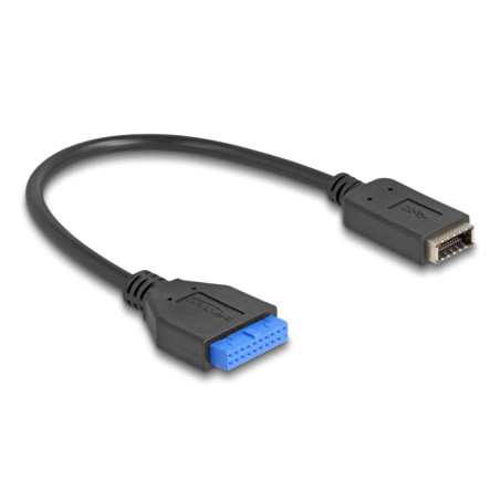 cavo delock 65100 usb fem a 19 pin 5gbps a usb tipo e a 20 pin 5gbps