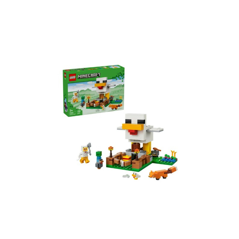kit di costruzione lego minecraft 21585 fattoria di polli multicolore