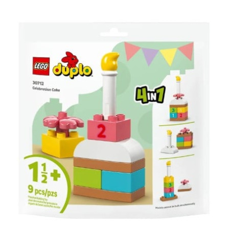 kit di costruzione lego duplo 30712 torta di festa 4in1 - sacchetto