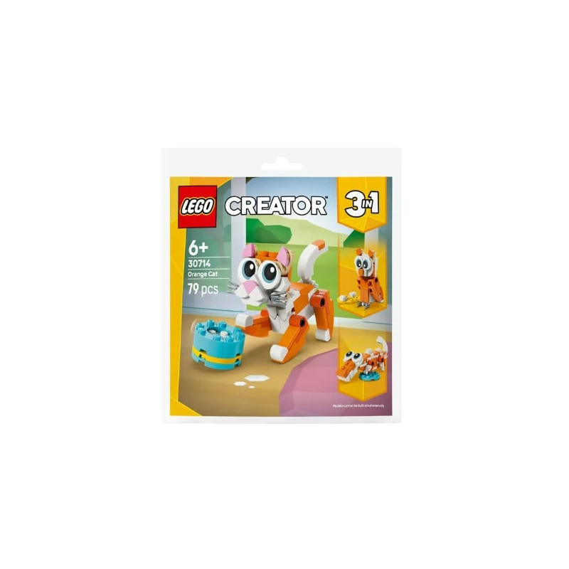 kit di costruzione lego creator 30714 gatto arancione 3in1 -
