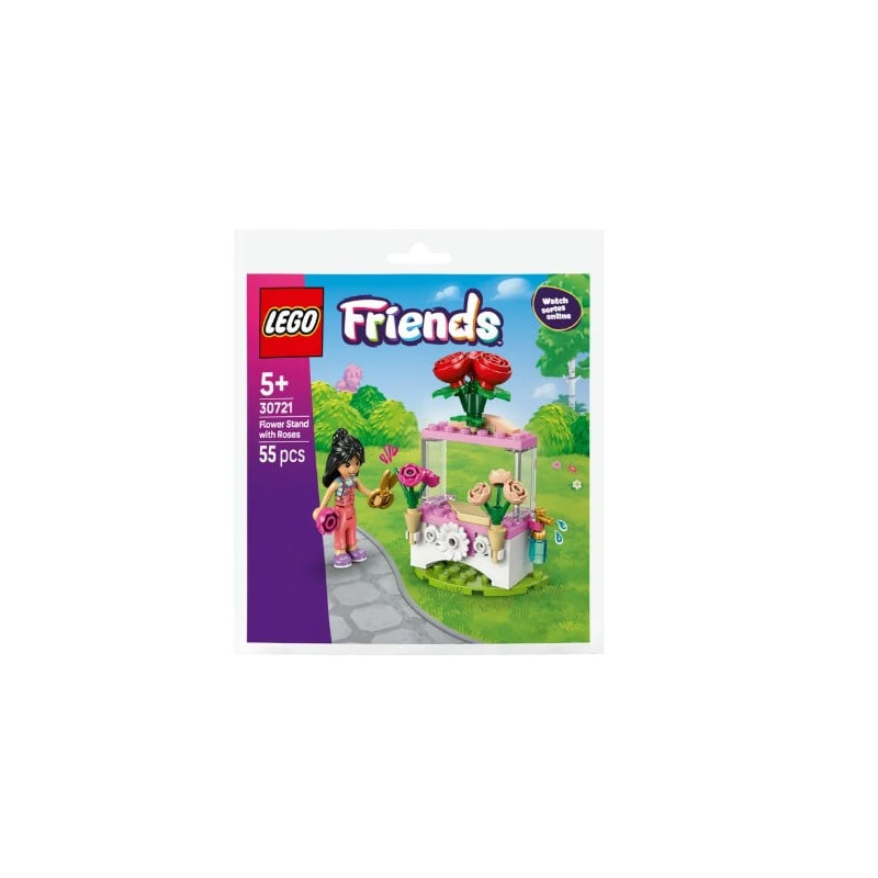 kit di costruzione lego friends 30721 bancarella di fiori con rose