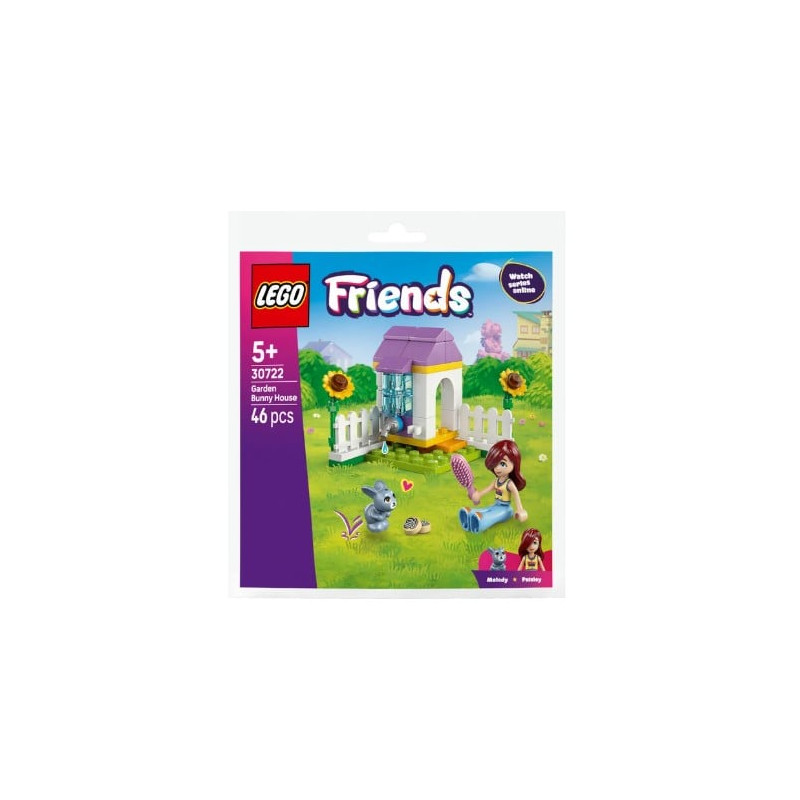 kit di costruzione lego friends 30722 conigliera in giardino -