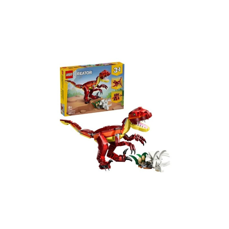 kit di costruzione lego creator 31379 dinosauro feroce 3in1 multicolore