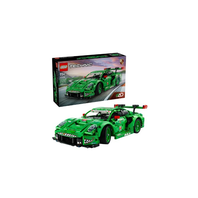 kit modello lego technic 42224 porsche 911 gt3 r rexy ao auto da