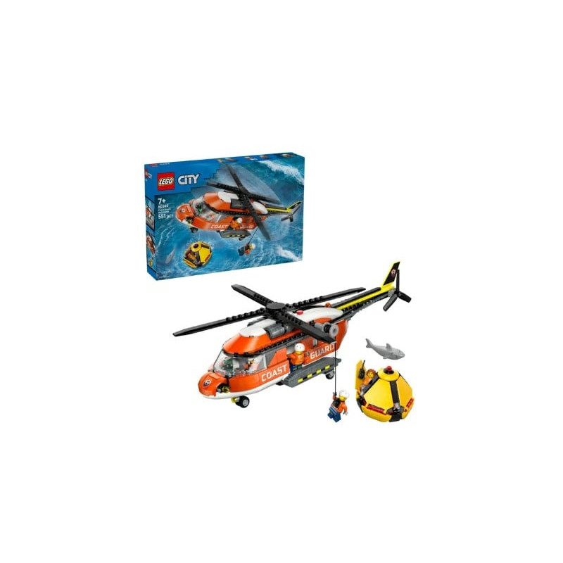 kit di costruzione lego city 60503 elicottero della guardia costiera