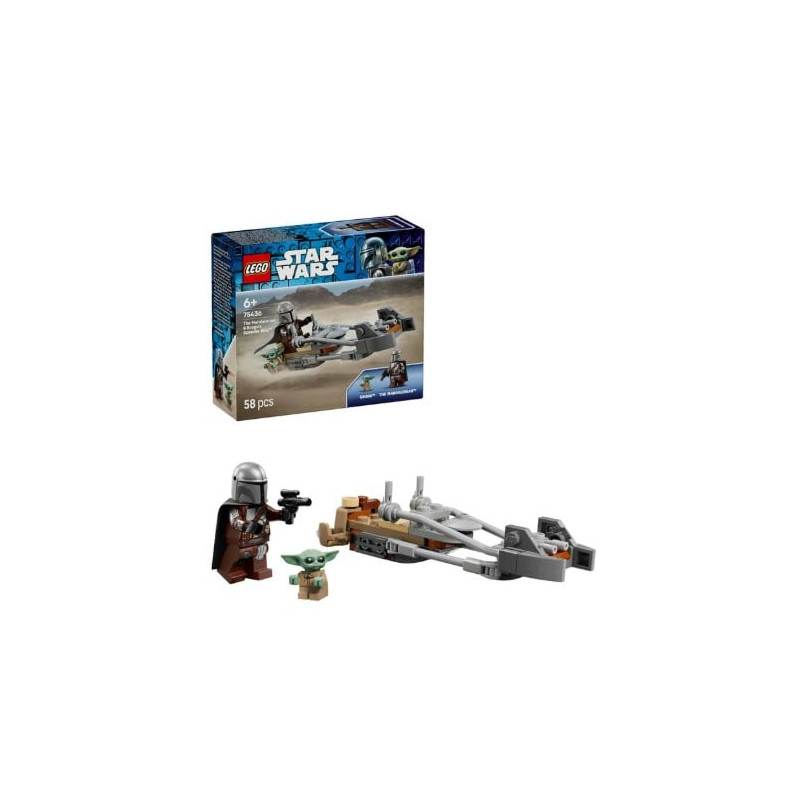 kit di costruzione lego star wars 75436 la speeder bike del mandaloriano