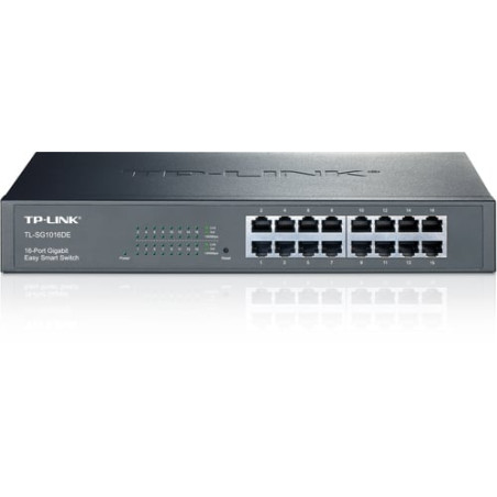 Switch tp-link 16-porte nero [tl-sg1016de]