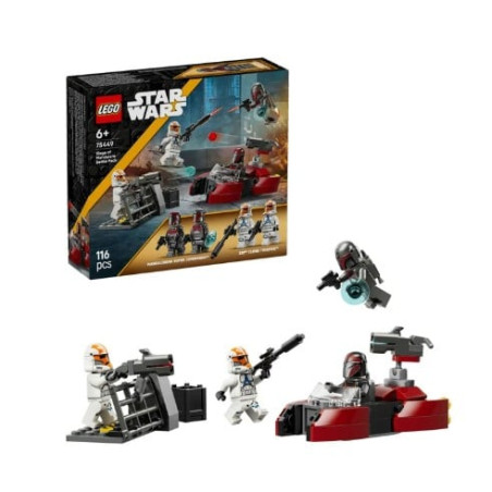set di gioco lego star wars 75449 battle pack assedio di mandalore