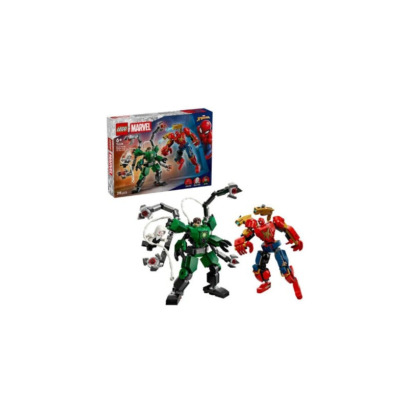 kit di costruzione lego marvel 76338 spider-man contro doc ock
