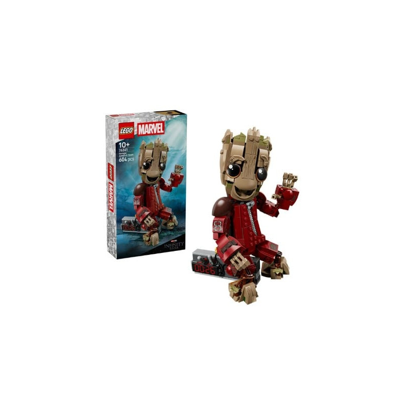 kit di costruzione lego marvel 76341 tuta del ravager groot multicolore