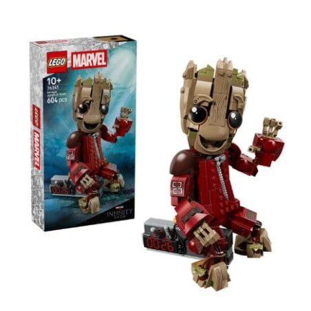 kit di costruzione lego marvel 76341 tuta del ravager groot multicolore