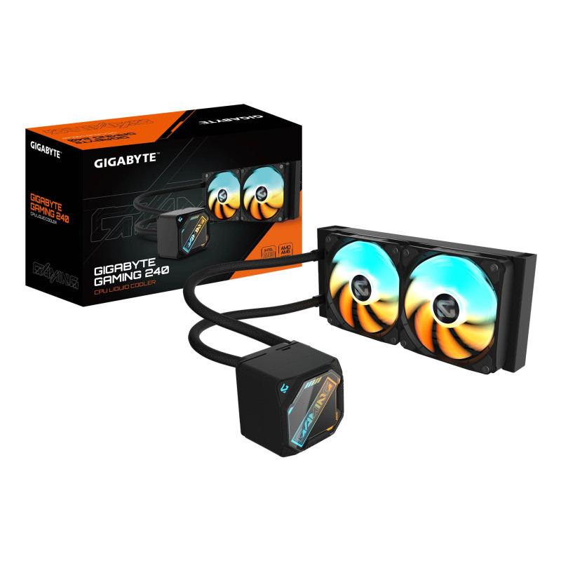 dissipatore cpu a liquido aio gigabyte gaming 240 240cm nero [gp-gigabyte