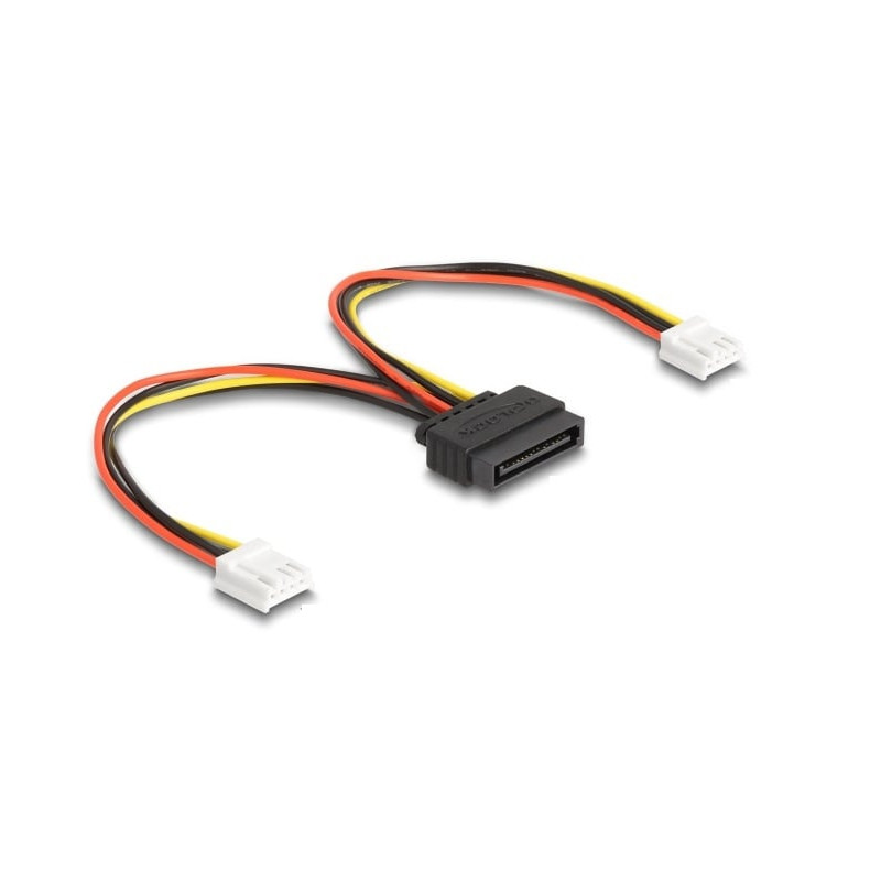 cavo adattatore di alimentazione sata 15 pin maschio 2x floppy 4