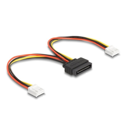 cavo adattatore di alimentazione sata 15 pin maschio 2x floppy 4