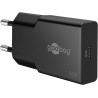 alimentatore da rete goobay slim usb-c 30w 100-240v nero