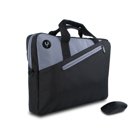 borsa classica hgs per notebook fino a 15.6'' nera/grigia