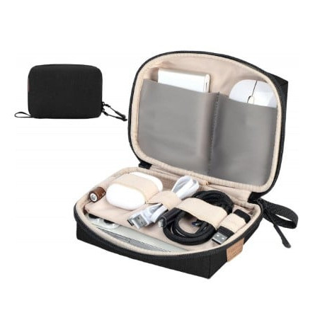 borsa organizer techly ica-nb punch18bk per accessori ufficio/fotografia/viaggi