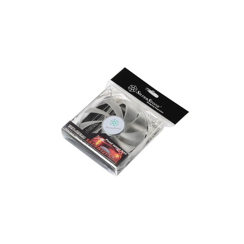 Ventola 120x120 silverstone sst-fn121-p-rl rossa [g520fn121rlp020]