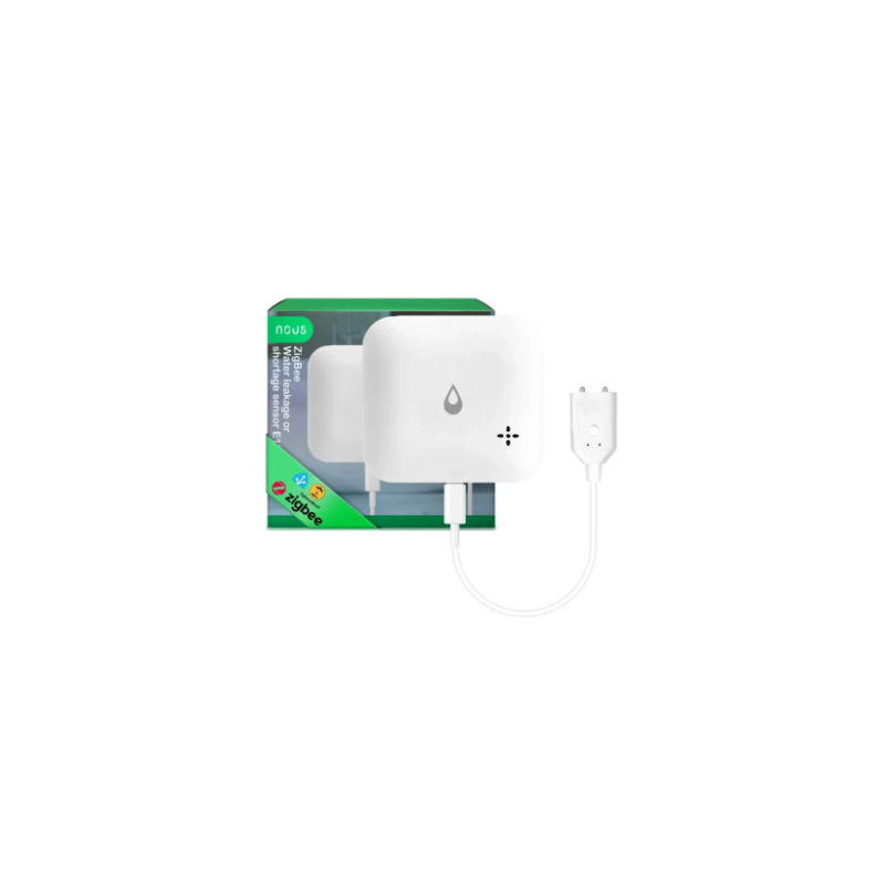 sensore di perdite d'acqua nous e13 zigbee 3.0 ip66 bianco [e13]