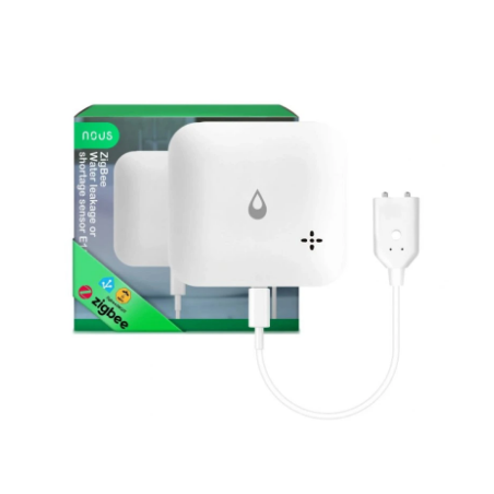 sensore di perdite d'acqua nous e13 zigbee 3.0 ip66 bianco [e13]