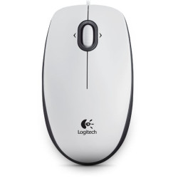 Mouse logitech b100 optical bianco [910-003360]