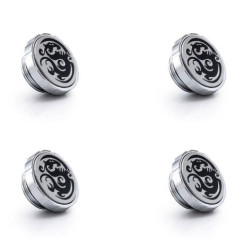 raccordo di arresto bitspower artemis g1/4'' argento lucido