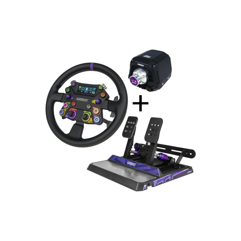 kit per simulatore di guida conspit ares apex wheelbase + volante