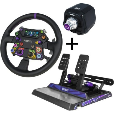 kit per simulatore di guida conspit ares apex wheelbase + volante
