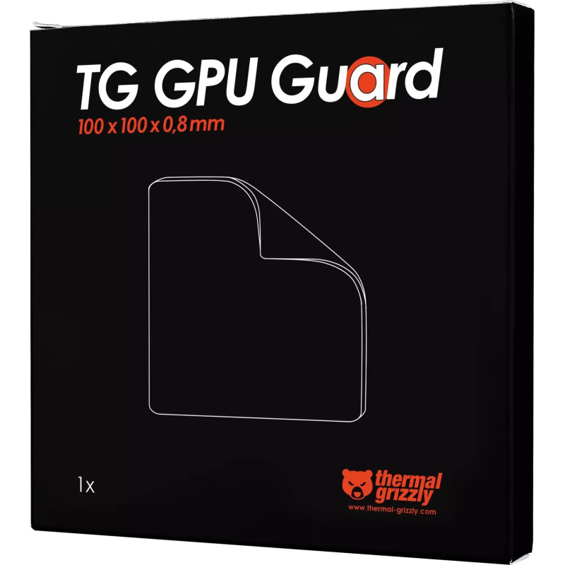 guarnizione thermal grizzly protezione gpu 100x100x0.8mm nero