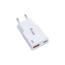 alimentatore da rete equip 245522 20w usb a/c bianco