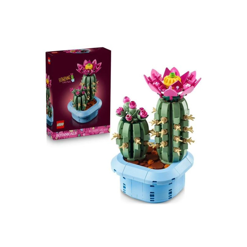 gioco da costruzione lego 11509 botanicals cactus in fiore multicolore