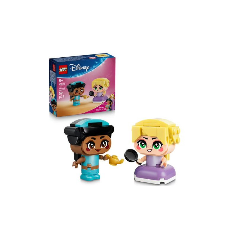 gioco da costruzione lego 43303 disney princess jasmine/raperonzolo